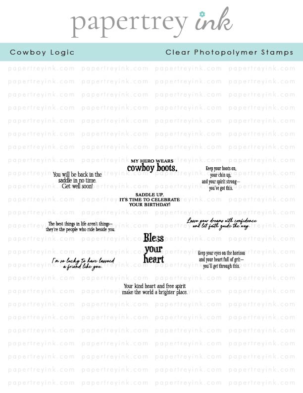 Papertrey Stamp Cowboy Logic