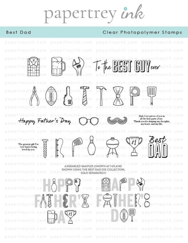 Papertrey Stamp Best Dad