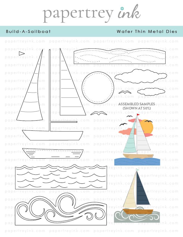 Papertrey Die Build-a-sailboat