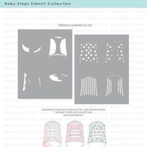 Papertrey Stencil Baby Steps Stencils