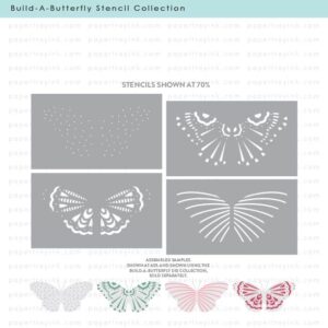 Papertrey Stencil Build-a-butterfly Stencils
