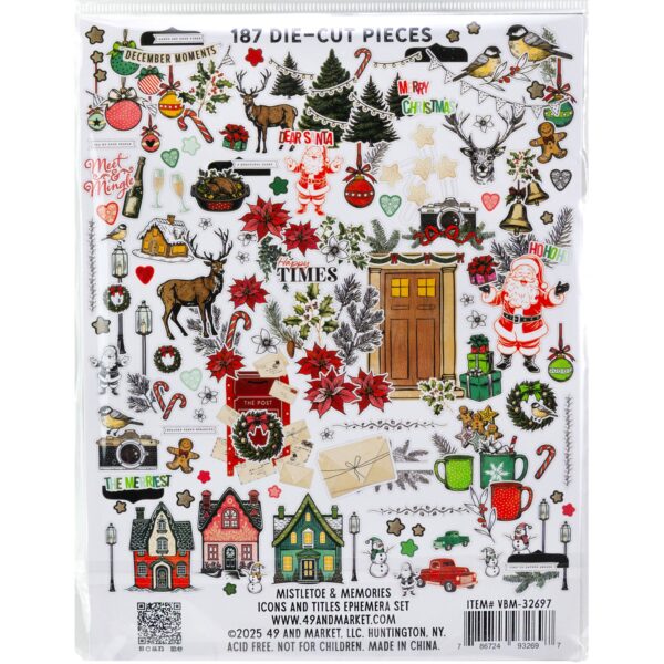 49 & MARKET VB MISTLETOE & MEMORIES ICONS AND TITLES EPHEMERA