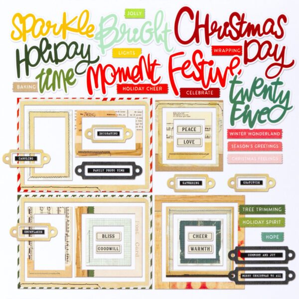 49 & MARKET VB MISTLETOE & MEMORIES CHIPBOARD BASICS