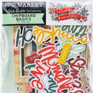 49 & MARKET VB MISTLETOE & MEMORIES CHIPBOARD BASICS