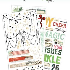 49 & VB MARKET MISTLETOE & MEMORIES RUB ONS