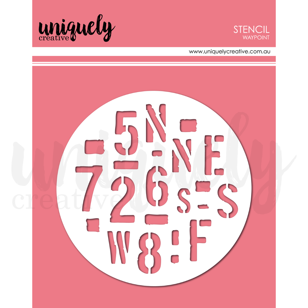 Uniquely Creative Filed Notes Waypoint Stencil