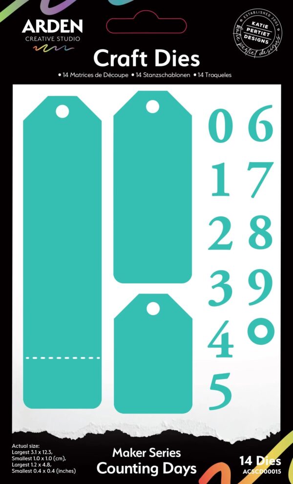 Arden Creative Studio Maker Series Counting Days Craft Die Set