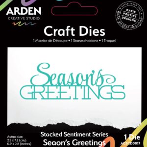 Arden Creative Studio Sentiment Series Stacked Season's Greetings Craft Die