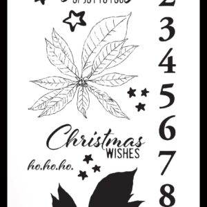 Arden Creative Studio Maker Series Festive Elements 4IN X 8IN Clear Stamp Set