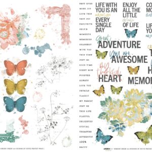 Arden Creative Studio Page Starters 6 in X 8 in Rub-on Transfer Set