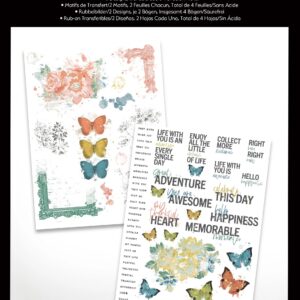 Arden Creative Studio Page Starters 6 in X 8 in Rub-on Transfer Set