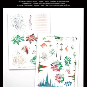 Arden Creative Studio Vintage Christmas 6IN X 8IN Rub-on Transfer Set
