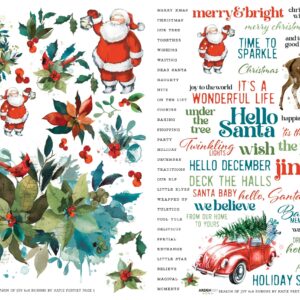 Arden Creative Studio Season of Joy 6IN X 8IN Rub-on Transfer Set