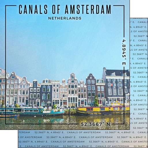 SCRAPBOOK CUSTOMS 12X12 CANALS OF AMSTERDAM