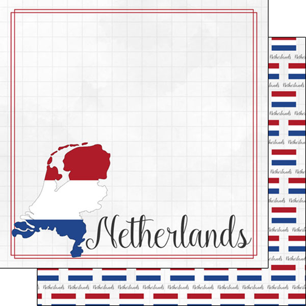 SCRAPBOOK CUSTOMS 12X12 NETHERLANDS ADVENTURE BORDER