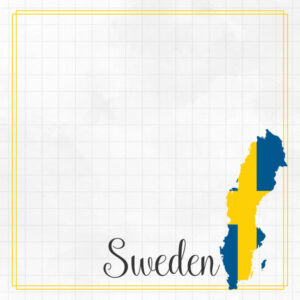 SCRAPBOOK CUSTOMS 12X12 SWEDEN ADVENTURE BORDER