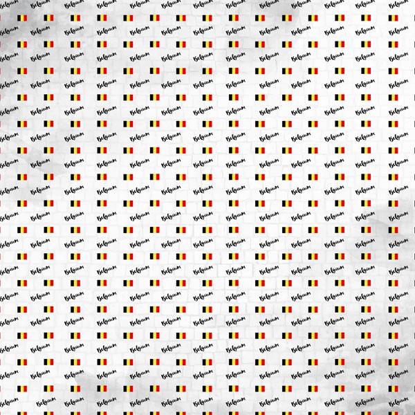 SCRAPBOOK CUSTOMS 12X12 BELGIUM FLAG SIGHTS