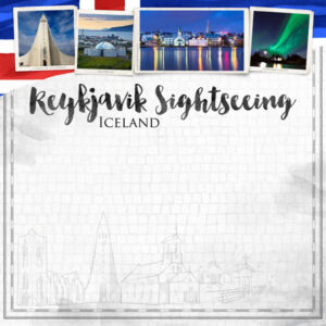 SCRAPBOOK CUSTOMS 12X12 REYKJAVIK CITY SIGHTS