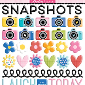 Bella Boulevard Documented Snapshots Puffy Stickers