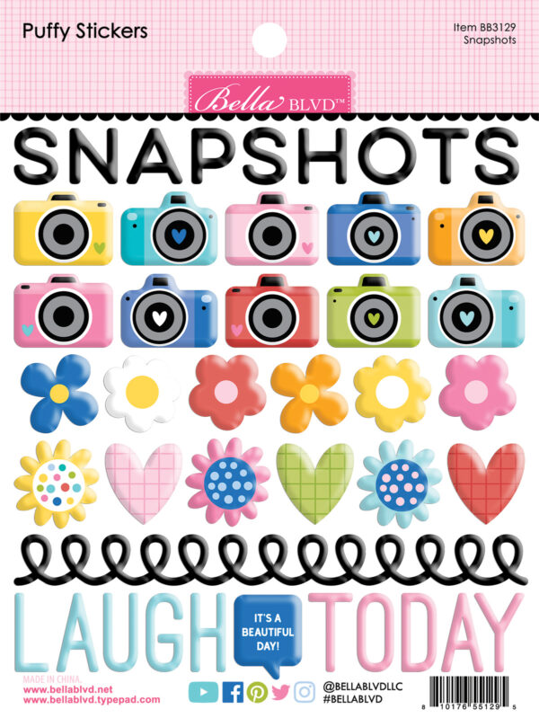 Bella Boulevard Documented Snapshots Puffy Stickers