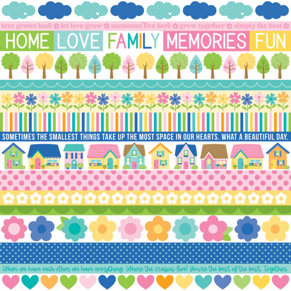 Bella Boulevard Love Grows 12X12 Love Grows Here Borders