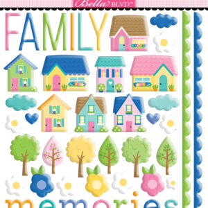 Bella Boulevard Love Grows Family Memories Puffy Stickers