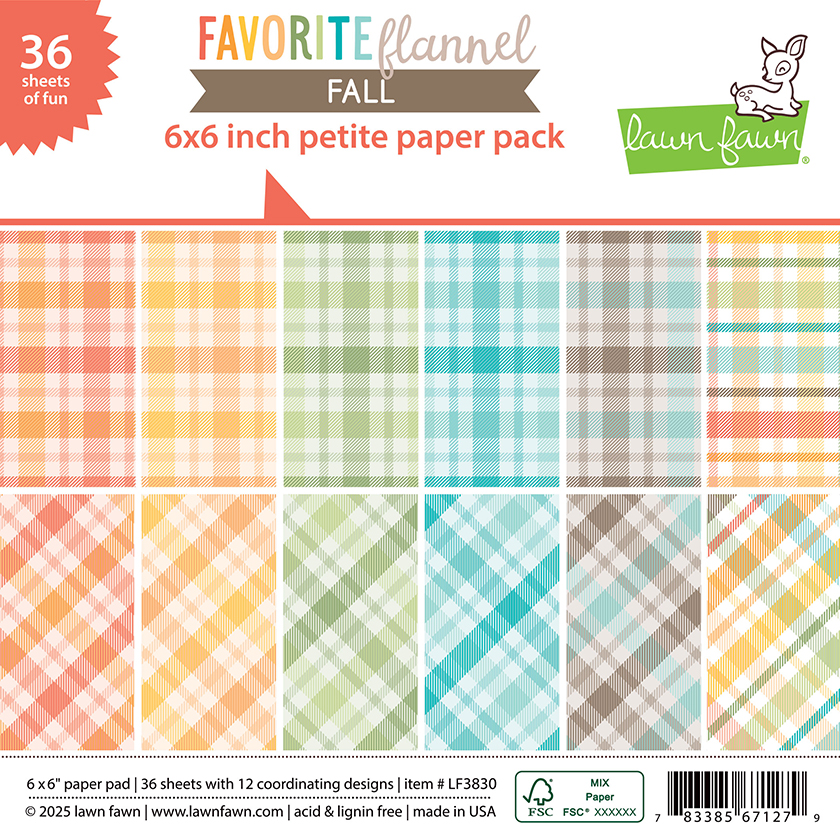 Lawn Fawn Favorite Flannel Fall 6X6 Pack