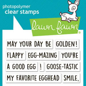 Lawn Fawn Stamp Silly Goose! Sentiment Add-on