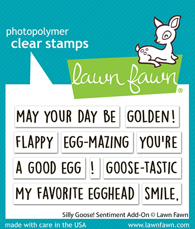 Lawn Fawn Stamp Silly Goose! Sentiment Add-on