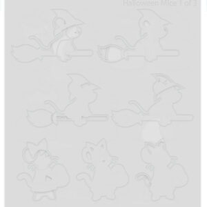 Lawn Fawn Stencil Halloween Mice