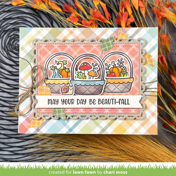 Lawn Fawn Stamp Spring Basket Add-on: Fall