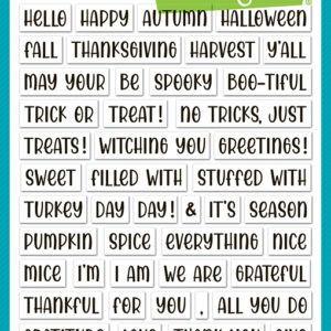 Lawn Fawn Stamp Henry's Build-a-sentiment: Fall