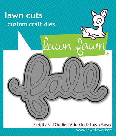 Lawn Fawn Die Scripty Fall Outline Add-on