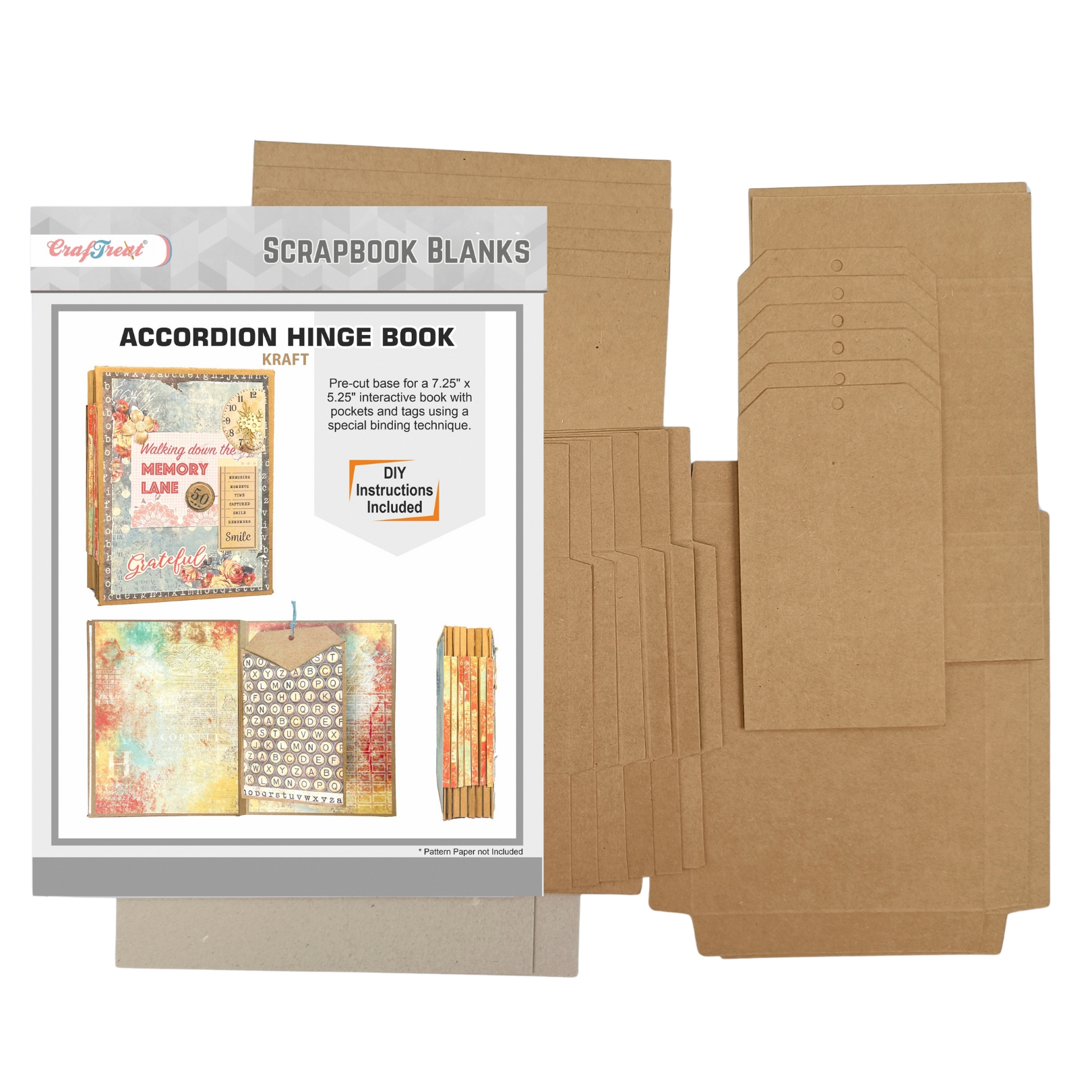 Craftreat Album Base Accordion Hinge Book Folio Craft