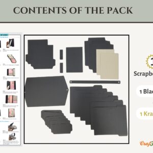 Craftreat Album Base Picnic Basket Mini Album Black