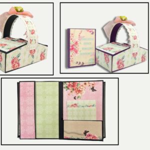 Craftreat Album Base Picnic Basket Mini Album Black