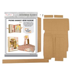 Craftreat Album Base Picnic Basket Mini Album Kraft