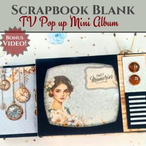 Craftreat Album Base TV Pop Up Mini Album Black