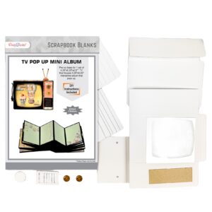 Craftreat Album Base TV Pop Up Mini Album White