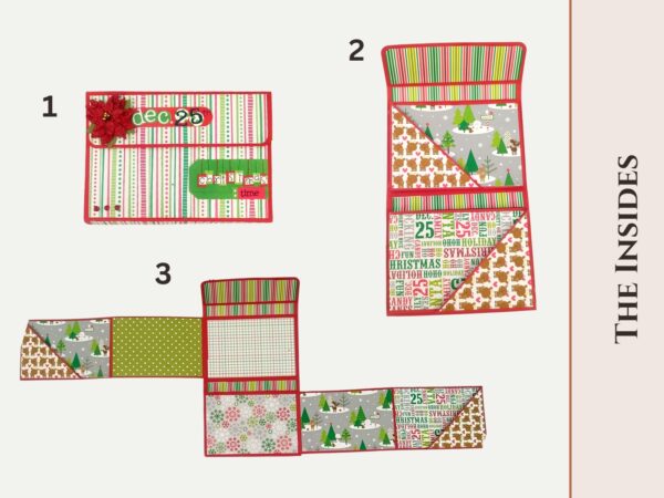 Craftreat Scrapbook Blank Quick Folio Wallet Black, Kraft and White