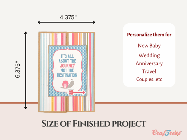 Craftreat Scrapbook Blank Quick Folio Accordion Black, Kraft and White