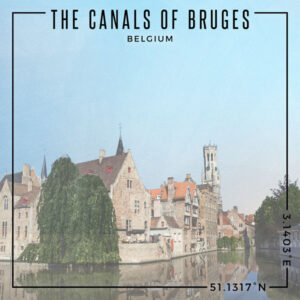 SCRAP CUST 12X12 BELGIUM BRUGES CANALS