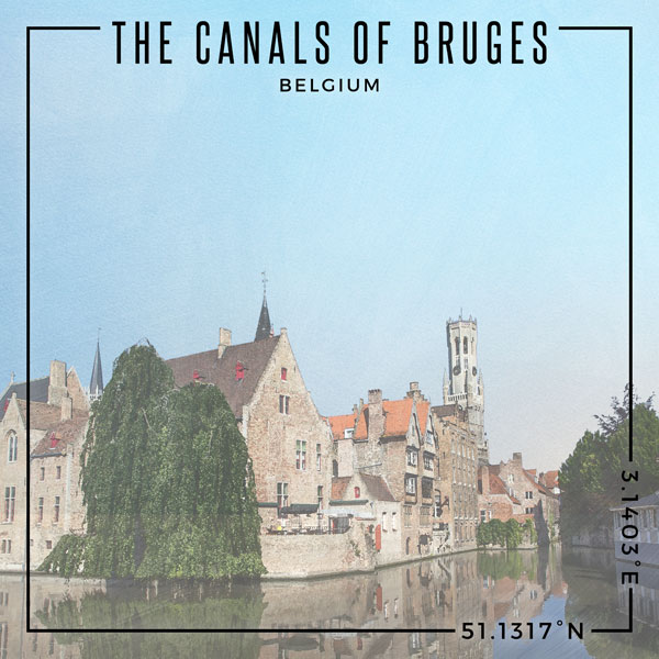 SCRAP CUST 12X12 BELGIUM BRUGES CANALS