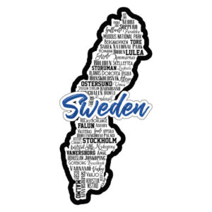 SCRAPBOOK CUSTOMS LASER CUT SWEDEN CITY SIGHTS