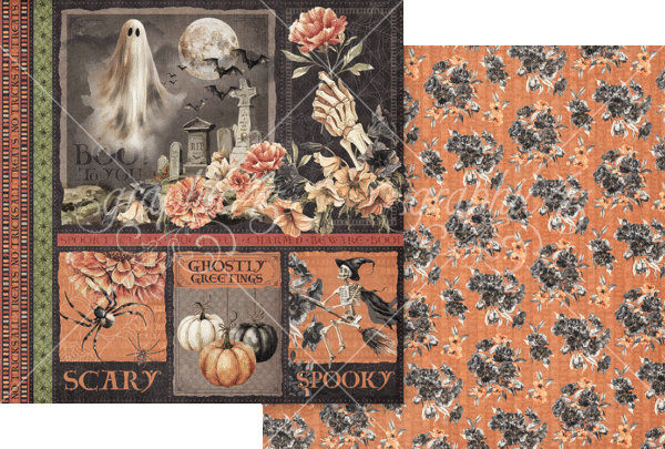 Graphic 45 Ghostly Greetings 12X12 Ghostly Greetings