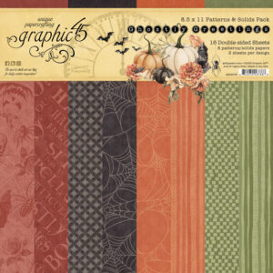 Graphic 45 Ghostly Greetings 8.5 X 11 Patterns & Solids Pack