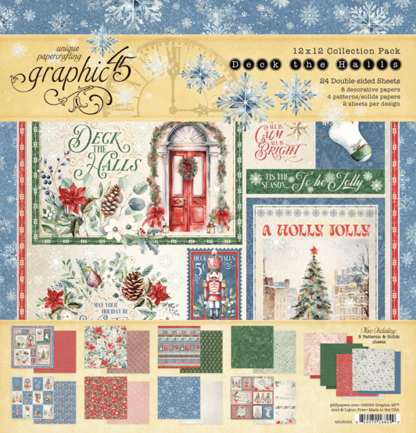 Graphic 45 Deck the Halls 12X12 Collection Pack Graphic 45 Deck the Halls 12X12 Collection Pack