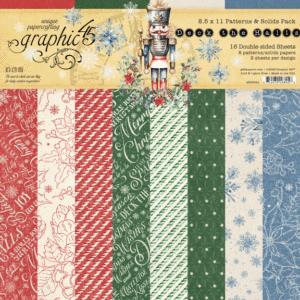 Graphic 45 Deck the Halls 8.5 X 11 Patterns & Solids Pack