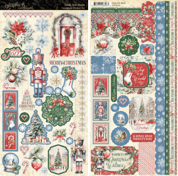 Graphic 45 Deck the Halls Sticker Set