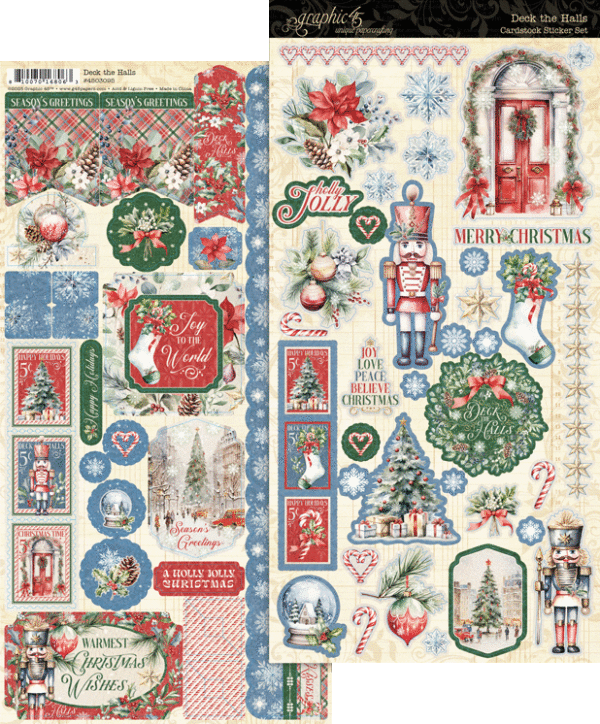 Graphic 45 Deck the Halls Sticker Set Graphic 45 Deck the Halls Sticker Set